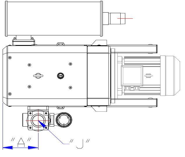 VCX 60/100/150/250/300/400/505 claw vacuum pump dimensions 1 picture