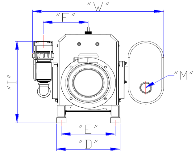 VCX 60/100/150/250/300/400/505 claw vacuum pump dimensions 3 picture